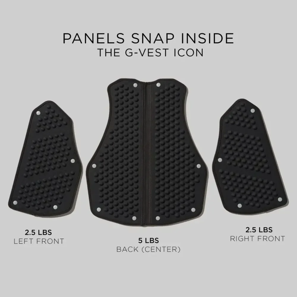 *Brand New* Omorpho Black Men's G-Vest Icon S-M w/ 10 lbs G-Pack Set